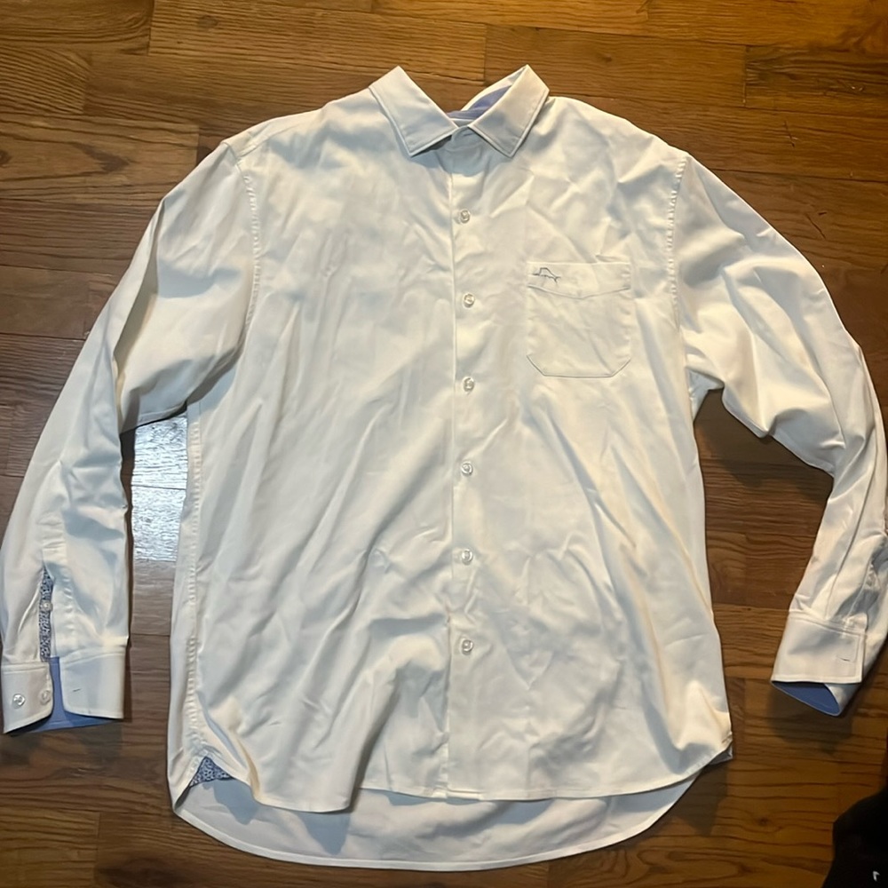 Like new Tommy Bahama Men's Shirt Size Large Button Up Long Sleeve Casual dress
